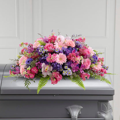Glorious Garden Casket Spray –  Flowers By Lorena, Chino CA