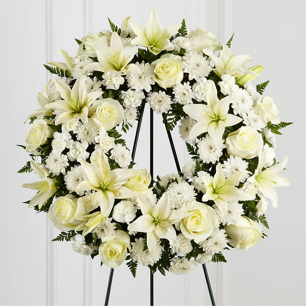 Treasured Tribute Wreath –  Flowers By Lorena, Chino CA