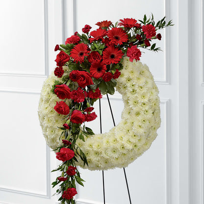 Graceful Tribute Wreath –  Flowers By Lorena, Chino CA