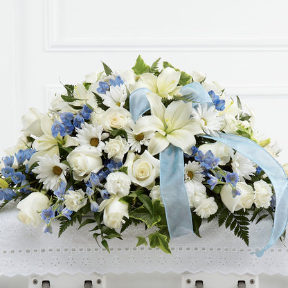 Tender Treasure Casket Spray –  Flowers By Lorena, Chino CA