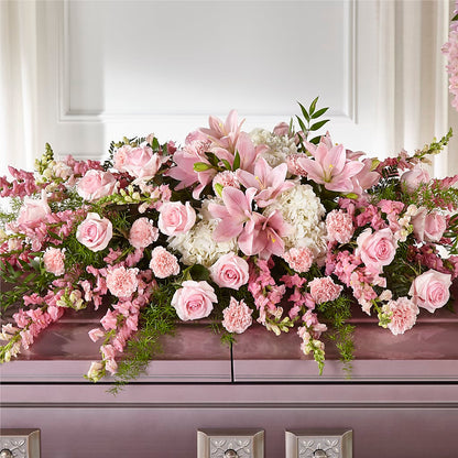 Life & Remembrance Casket Spray –  Flowers By Lorena, Chino CA
