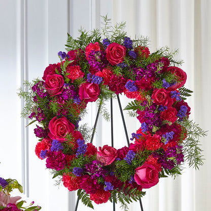 Calming Colors Wreath –  Flowers By Lorena, Chino CA