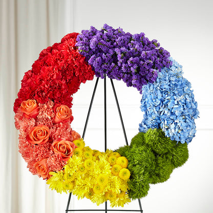 Circle of Love Wreath –  Flowers By Lorena, Chino CA