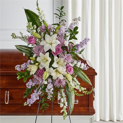 Grateful Hearts Standing Spray –  Flowers By Lorena, Chino CA