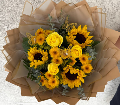 Sunny day Bouquet –  Flowers By Lorena, Chino CA