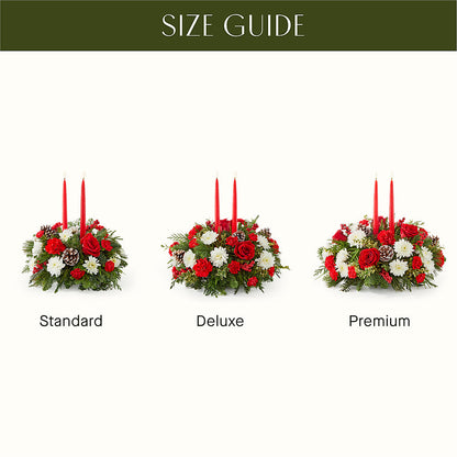 Holiday Soiree Centerpiece –  Flowers By Lorena, Chino CA