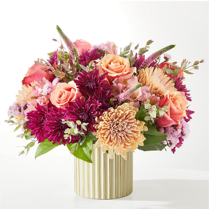 Berry Cobbler Bouquet with Ivory Vase –  Flowers By Lorena, Chino CA