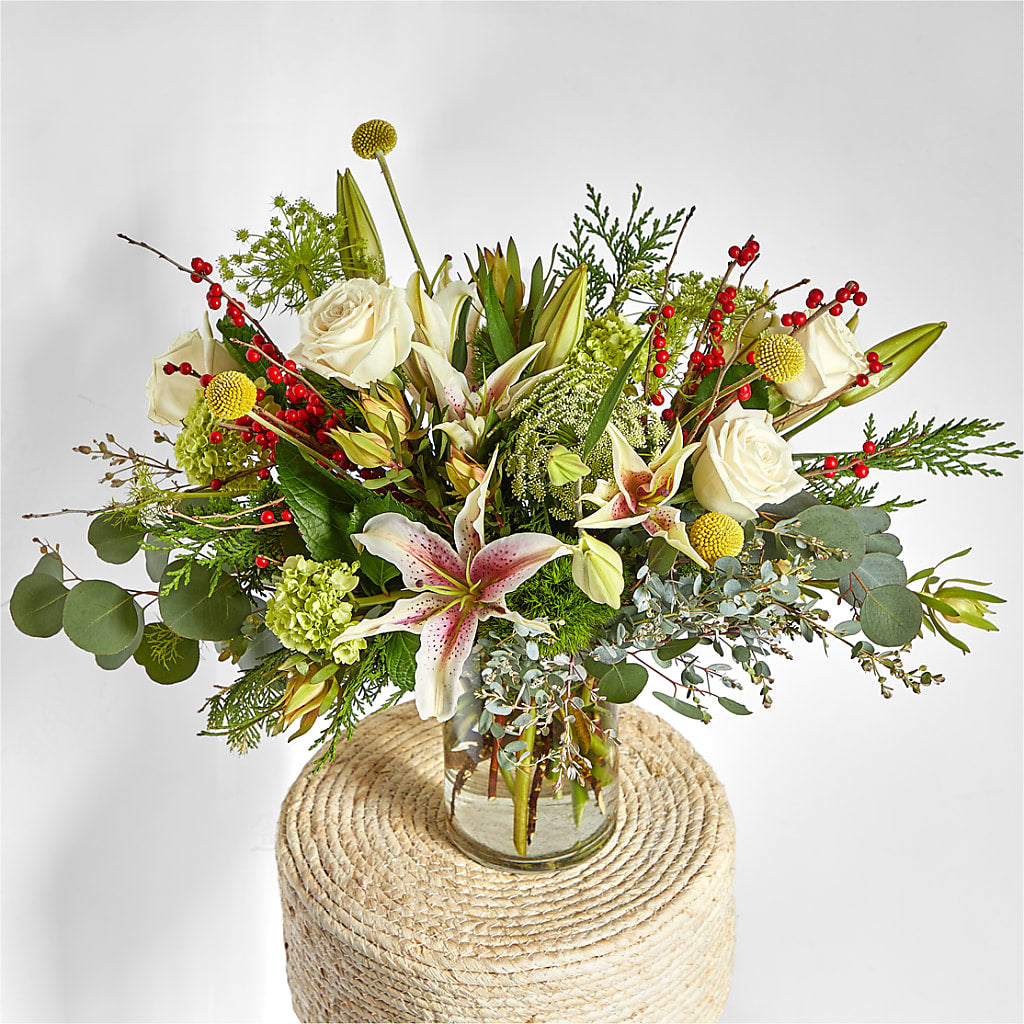 Berry & Bright Bouquet –  Flowers By Lorena, Chino CA