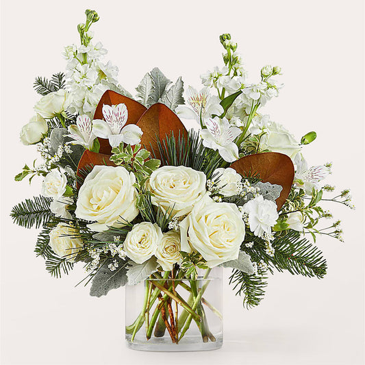 Fresh Snowfall Bouquet –  Flowers By Lorena, Chino CA