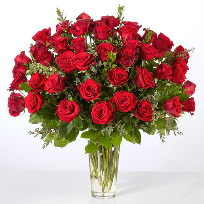 Forever Yours Fifty Stem Red Rose Bouquet –  Flowers By Lorena, Chino CA