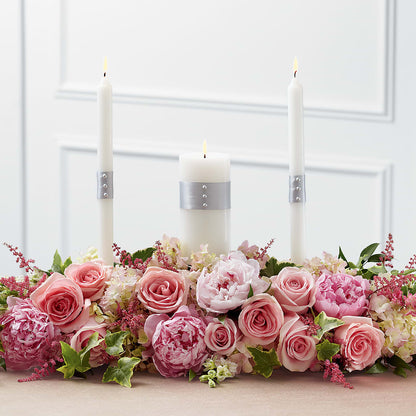 Worldwide Romance Unity Candle Arrangement –  Flowers By Lorena, Chino CA