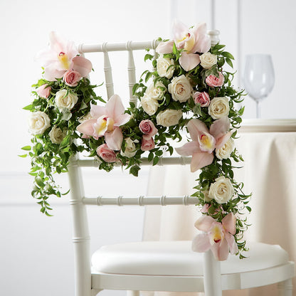 Orchid Rose Chair Décor –  Flowers By Lorena, Chino CA