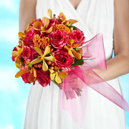 Brilliant Shades of Love Bouquet –  Flowers By Lorena, Chino CA