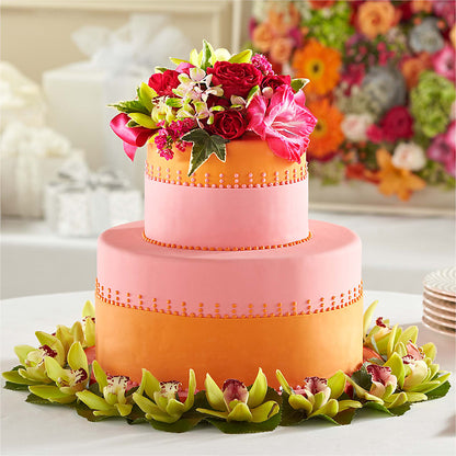 Sweet Citrus Cake Decor –  Flowers By Lorena, Chino CA