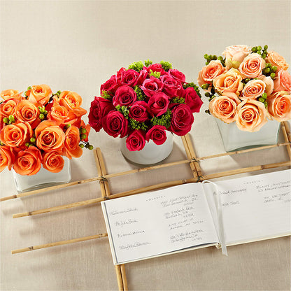 Dawn Rose Centerpiece –  Flowers By Lorena, Chino CA